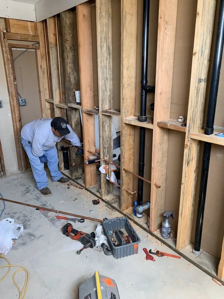 Commercial rough-in plumbing for Gas Line Repair in Granby